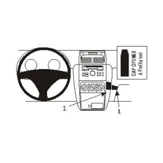 Brodit Proclip Monteringsbeslag - Fiat Sedici 07-09 og Suzuki SX4 07-15