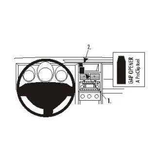 Brodit Proclip Monteringsbeslag - Dodge Nitro 07-10 (IKKE til modeller med navigationsskærm)