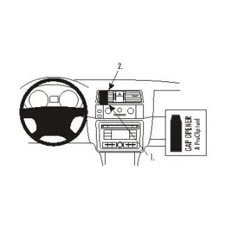 Brodit Proclip Monteringsbeslag - Skoda Fabia 08-14, Praktik 07-15, Roomster 07-15 og Roomster Scout 07-15