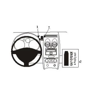 Brodit Proclip Monteringsbeslag - Nissan Qashqai 07-13 og Qashqai +2 09-13
