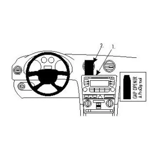 Brodit ProClip Monteringsbeslag - Audi A3 07-12 og Audi S3 07-13 (IKKE til modeller med navigation)