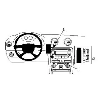 Brodit ProClip Monteringsbeslag - Audi A3 07-12 og Audi S3 07-13 (IKKE til modeller med navigation)