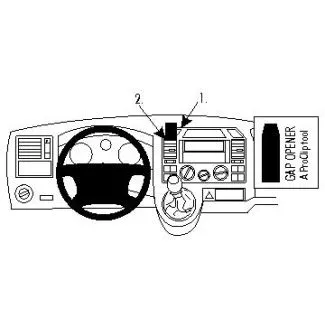 Brodit Proclip Monteringsbeslag - Volkswagen Caravelle 04-09, Shuttle 03-10 og T5 Transporter/Pickup 03-09