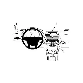 Brodit Proclip Monteringsbeslag - Honda Accord årgang 08 og Accord Crosstour 10-12 (IKKE til modeller med fabriksinstalleret navigation)