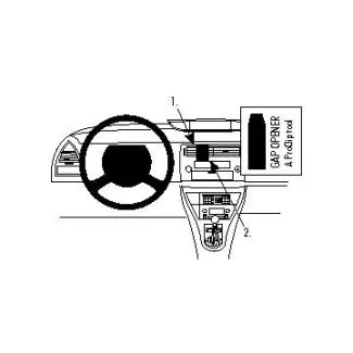 Brodit Proclip Monteringsbeslag - Citroen C4 05-10 (IKKE til biler med indbygget navigation)