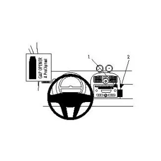 Brodit Proclip Monteringsbeslag - Smart ForTwo 08-10 (IKKE til modeller med handskerum)