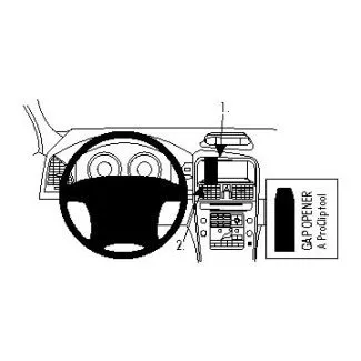Brodit Proclip Monteringsbeslag - Volvo XC60 09-13 (IKKE til modeller med fabriksinstalleret navigation)