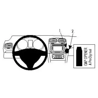 Brodit Proclip Monteringsbeslag - Volkswagen Golf VI 09-12 og Golf VI Variant 10-12