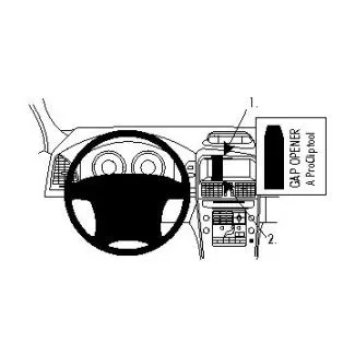 Brodit Proclip Monteringsbeslag - Volvo XC60 09-10 (IKKE til modeller med fabriksinstalleret navigation)