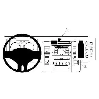 Brodit Proclip Monteringsbeslag - Dodge Ram Chassis Cab 11-12, Ram Laramie Longhorn 11-12, Ram Outdoorsman 11-12, Ram Pick Up 1500 09-12, Ram Pick Up 2500/3500 10-12 og Ram Pick Up 4500/5500 10-12
