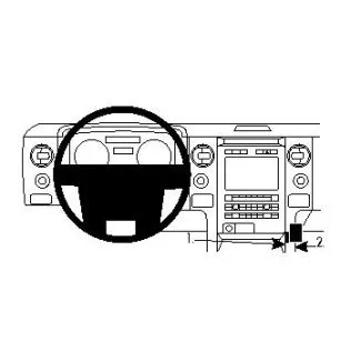 Brodit Proclip Monteringsbeslag - Ford F-Series 150 09-14  (KUN til modeller med gearstang i gulv)