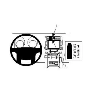 Brodit Proclip Monteringsbeslag - Toyota LandCruiser 10-14, LandCruiser 150 10-14 og Prado 10-14