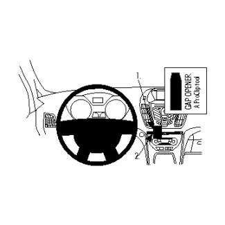 Brodit Proclip Monteringsbeslag - Ford C-Max 11-18, Grand C-Max 11-18 og Kuga 13-16 (IKKE til Ford Kuga modeller med Sony Stereo)