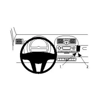 Brodit Proclip Monteringsbeslag - Smart ForTwo 11-14 (IKKE til modeller med fabriksinstalleret navigation)