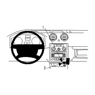 Brodit Proclip Monteringsbeslag - Volkswagen Caddy 04-15