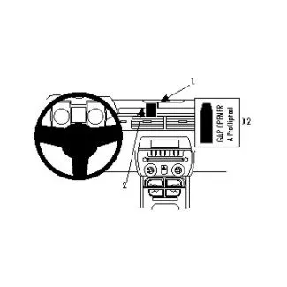 Brodit Proclip Monteringsbeslag - Chevrolet Camaro 10-15 (KUN til modeller med højtaler cover på toppen af instrumentbrættet)