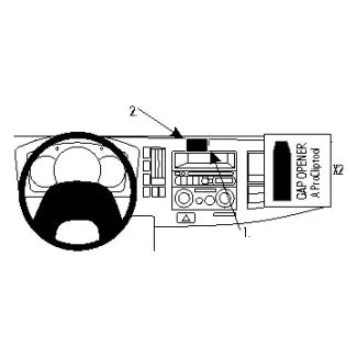 Brodit Proclip Monteringsbeslag - Chevrolet W-series 08-18, GMC W-series 08-18 og Isuzu N-series 08-24