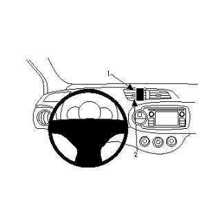 Brodit Proclip Monteringsbeslag - Toyota Yaris 12-14
