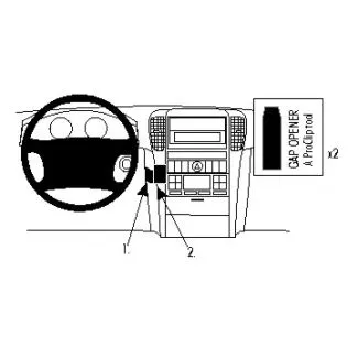 Brodit Proclip Monteringsbeslag - Kia Sorento 02-07 (IKKE til modeller med brunt træpanel)