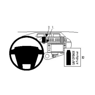Brodit Proclip Monteringsbeslag - Toyota Prius C 12-17