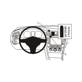 Brodit Proclip Monteringsbeslag - Volkswagen Golf Alltrack 17-20, Golf VII 13-20, Golf VII Sportscombi 13-20 og Golf VII Variant 13-20