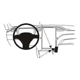 Brodit Proclip Monteringsbeslag - Tesla Model S 13-20 og Model X 16-20