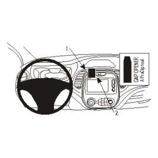 Brodit Proclip Monteringsbeslag - Renault Captur 14-17