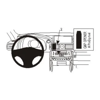 Brodit Proclip Monteringsbeslag - Lexus IS Convertible Series 16-21, Lexus IS Series 14-21 og Lexus RC Series 14-24