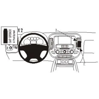 Brodit Proclip Monteringsbeslag - Chevrolet Silverado 2500/3500 Series 15-19 og GMC Sierra 2500/3500 Series 15-19