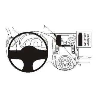 Brodit Proclip Monteringsbeslag - Nissan Note 13-19