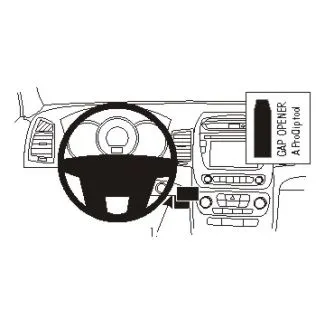 Brodit Proclip Monteringsbeslag - Kia Sorento 13-14 (KUN til modeller med nøgleløs starter)