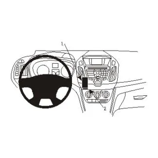 Brodit Proclip Monteringsbeslag - Ford Tourneo Connect 14-18 og Transit Connect 14-18 (IKKE til modeller med Sony Stereo)