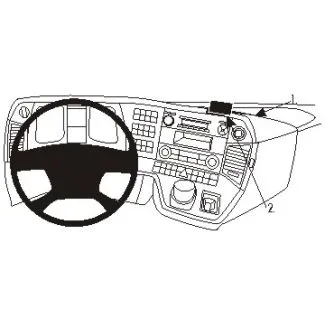 Brodit Proclip Ekstra Stærk Monteringsbeslag - Mercedes Benz Actros 4 13-19, Antos 13-19 og Arocs 14-19