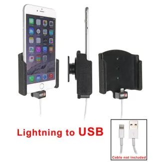 Brodit Passiv kabeltilslutnings holder lightning til USB Apple iPhone 6S Plus/7 Plus/8 Plus/Xs Max - 514804