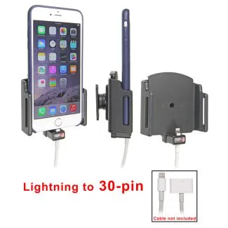 Brodit Passiv kabeltilslutnings holder lightning til 30 pin Apple iPhone 6 Plus/6S Plus/7 Plus/8 Plus/X/XR/Xs/Xs Max/11 B:75-89 D:6-10 - 515667