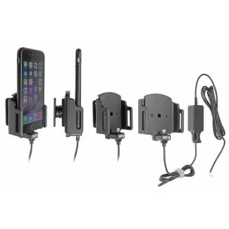 Brodit Faststrøms Aktiv mobilholder til Apple iPhone 6/6S/7/8/X/Xs/SE 2020  med beskyttelsescover B:62-77 D:6-10mm - 527666