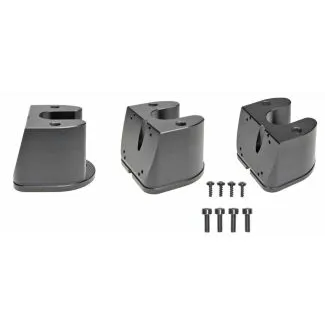 Brodit Piedestal Mount f/Kabelgennemføring - Løse dele - 75° Vinklet Top del - Sort - 215595