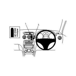 Brodit Proclip Monteringsbeslag - Peugeot 308 08-14 (til HØJRESTYRET biler, IKKE til modeller med fabriksinstalleret navigation)