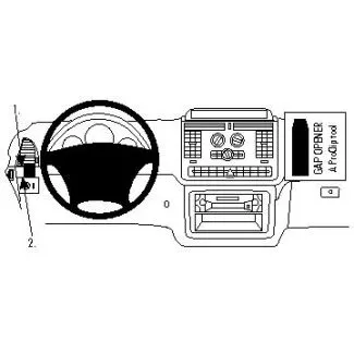 Brodit Proclip Monteringsbeslag - Mercedes Benz V-Class 04-14, Viano 04-14 og Vito 04-14