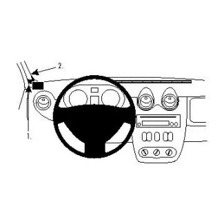 Brodit Proclip Monteringsbeslag - Dacia Duster 10-13, Logan 09-13 og Sandero 08-12, Renault Logan 09-14