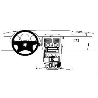 Brodit Proclip Monteringsbeslag - Mercedes Benz SLK-Class 97-04