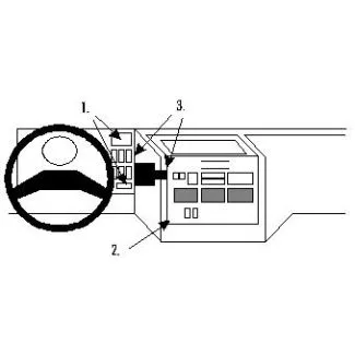Brodit Proclip Monteringsbeslag - Iveco Euro Cargo 91-04