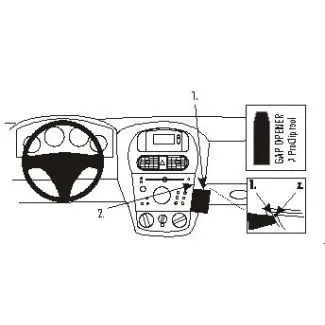 Brodit Proclip Monteringsbeslag - Opel Combo 02-11, Corsa 01-06 og Tigra TT 05-09