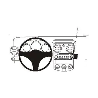 Brodit Proclip Monteringsbeslag - Mitsubishi Colt 05-08