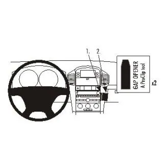 Brodit Proclip Monteringsbeslag - Chevrolet Captiva 07-11
