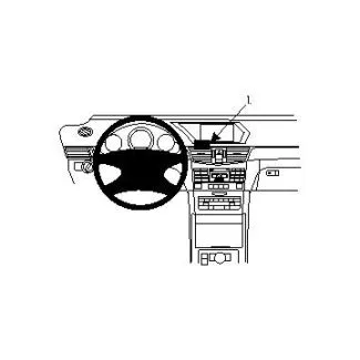 Brodit Proclip Monteringsbeslag - Mercedes Benz E-Class Sedan 09-13 og E-Class Stationwagon 10-13 (IKKE til modeller med læder instrumentbræt)