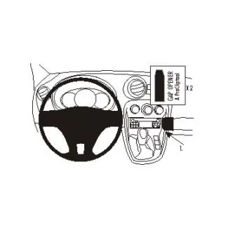 Brodit Proclip Monteringsbeslag - Mercedes Benz Citan 13-21