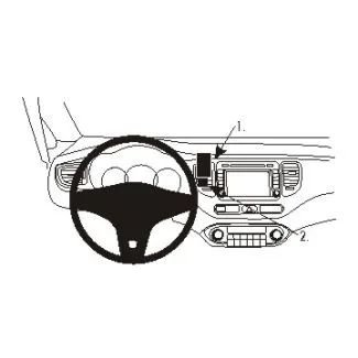 Brodit Proclip Monteringsbeslag - Kia Carens IV 14-20