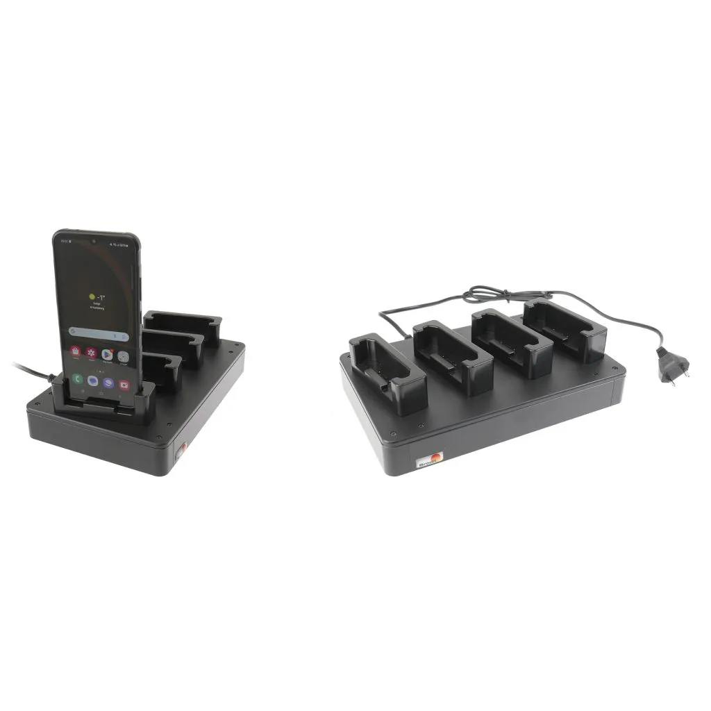 Brodit Bordstander Ladestation m. Strømkabel til 4 enheder Samsung Galaxy Xcover 7