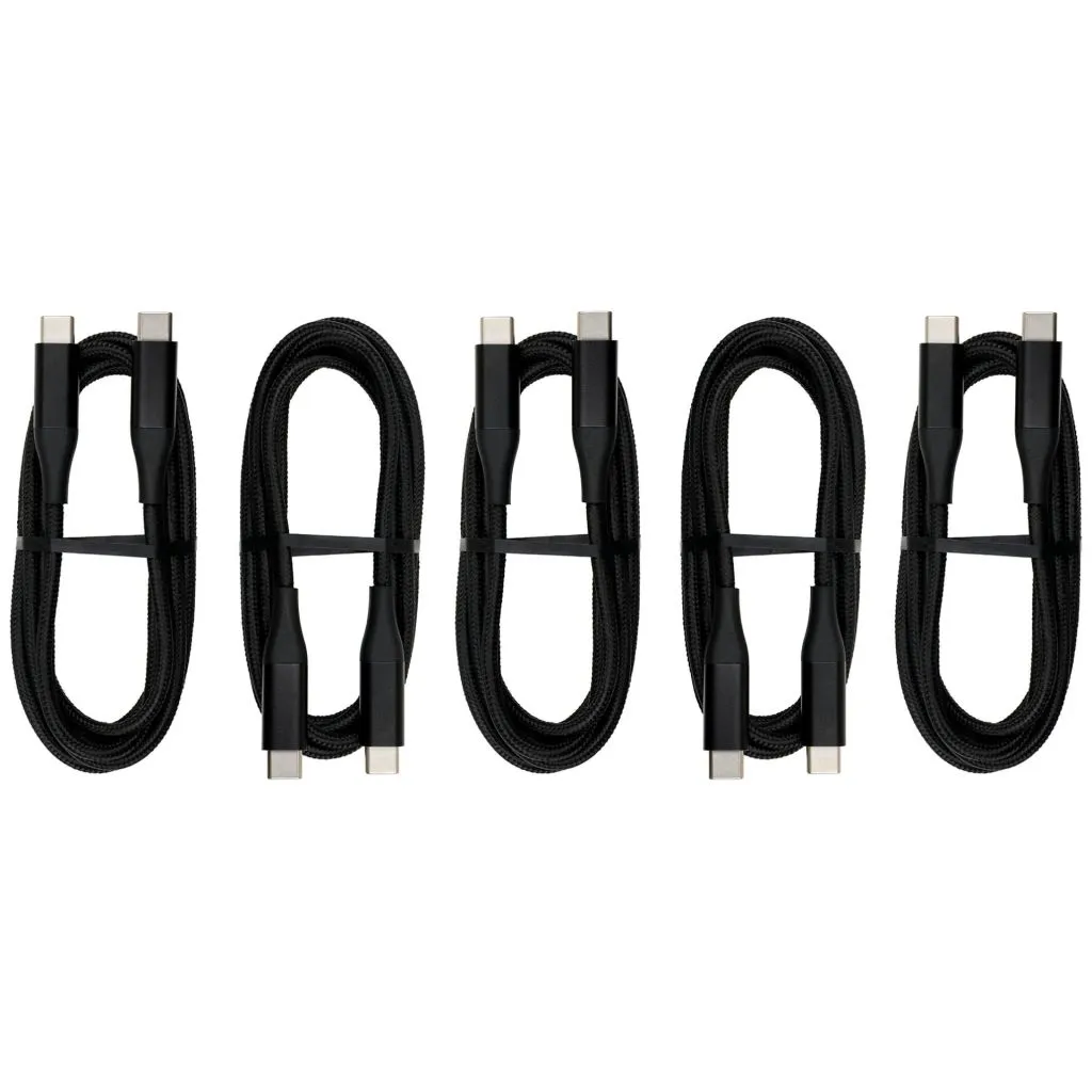 Brodit USB-C/USB-C Datakabler- 150cm - 5 stk